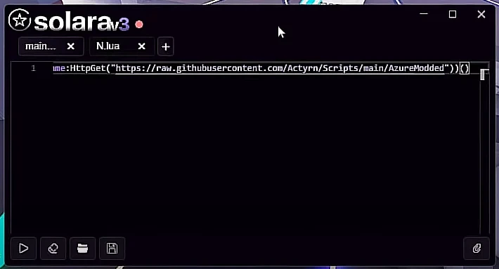 Solara Executor built-in script hub with 500+ Roblox scripts